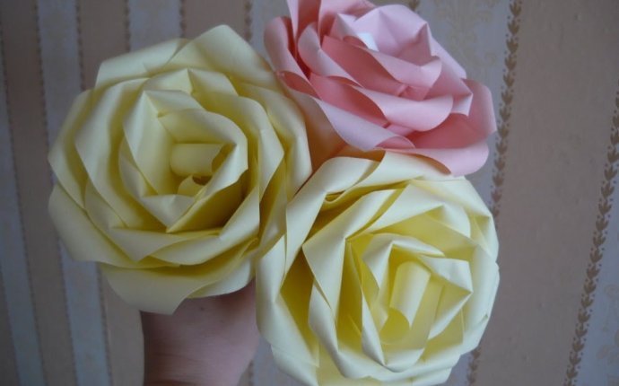 Цветок из бумаги Роза оригами Flower paper Rose Origami - YouTube