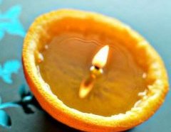 Апельсиновая свеча