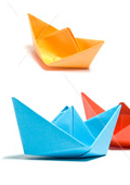 Оригами из бумаги. Кораблик